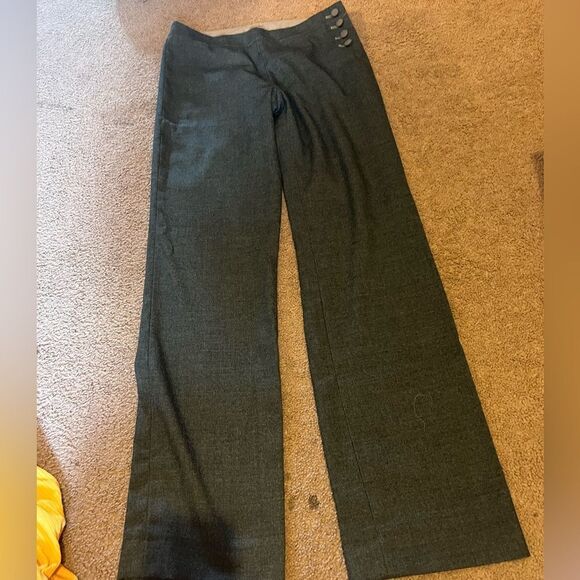 Anthropologie Elevenses Brighton Grey Pants Women's Size 2 - Picture 6 of 13